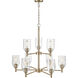 Arlett 9 Light 30 inch Modern Gold Chandelier Ceiling Light